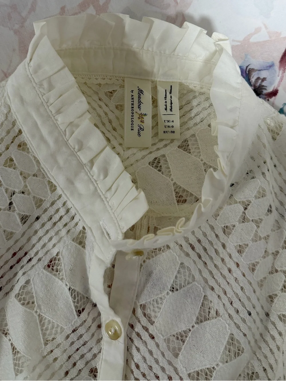 Anthropologie Laced Buttondown